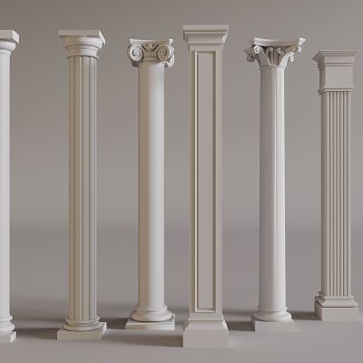 欧式罗马柱 简欧柱子 雕花柱头柱子 圆柱方柱