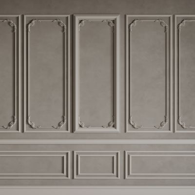 法式背景墙 法式护墙板 法式雕花线条