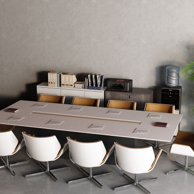 现代文件柜 复印机 饮水机 会议桌