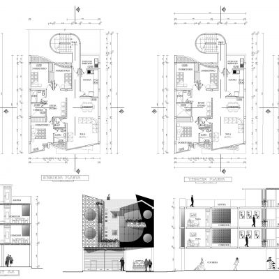 建筑房子图纸CAD施工图