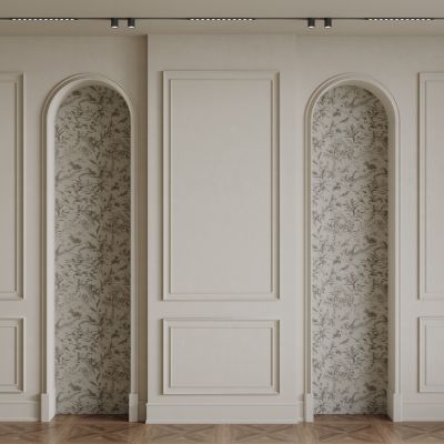 法式背景墙 法式护墙板 法式雕花线条