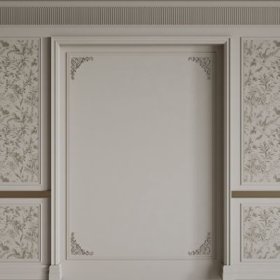 法式背景墙 法式护墙板 法式雕花线条