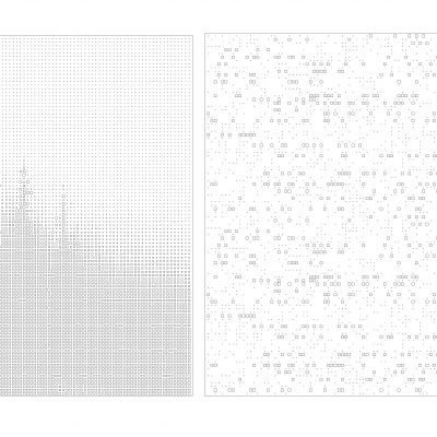 冲孔板穿孔板CAD立面