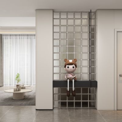 现代玄关过道 隔断