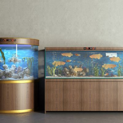 中式鱼缸 水族箱
