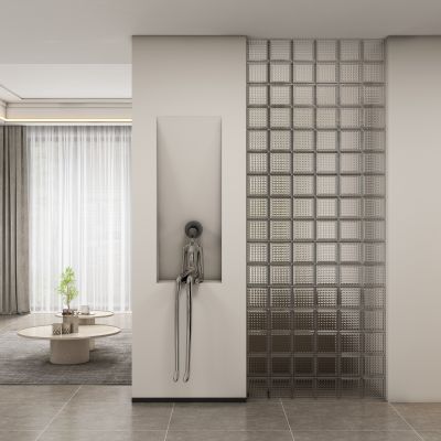 现代玄关过道 隔断