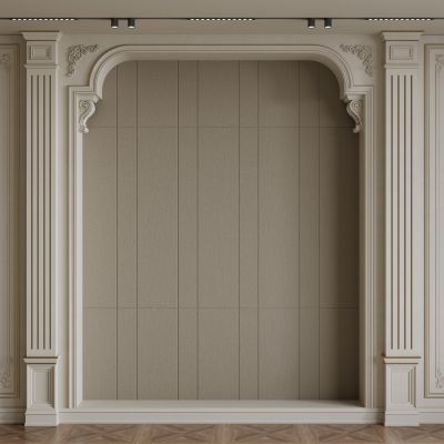 法式背景墙 法式护墙板 法式雕花线条