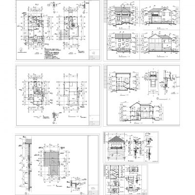 建筑房子图纸CAD施工图