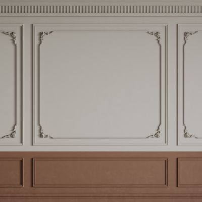 法式背景墙 法式护墙板 法式雕花线条