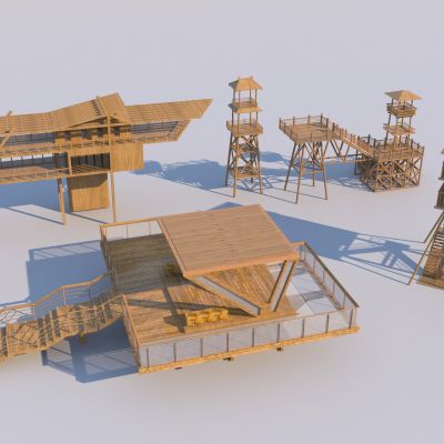 中式瞭望观景塔