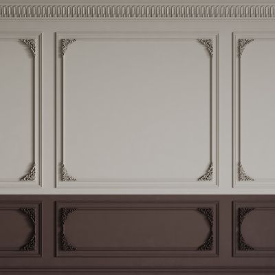 法式背景墙 法式护墙板 法式雕花线条