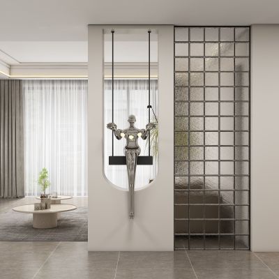 现代玄关过道 隔断
