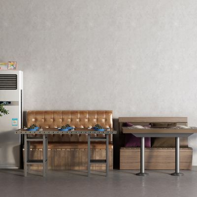 工业风卡座 餐桌