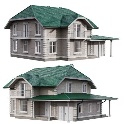 简欧别墅外观16CR