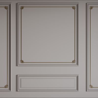 法式背景墙 法式护墙板 法式雕花线条