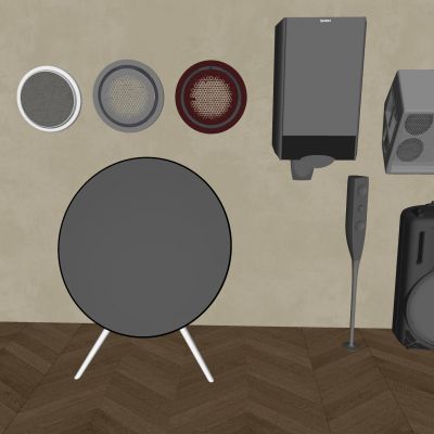 现代音响 吸顶音箱 挂墙式音响 落地立式音响 低音炮影音设备