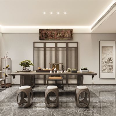 新中式禅意茶室 牌匾