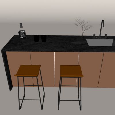 现代吧台吧凳 亚克力吧台 吧椅高脚凳