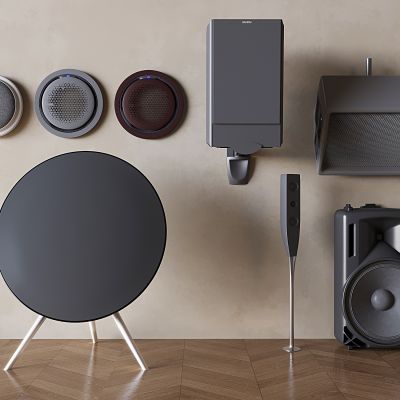现代音响 吸顶音箱 挂墙式音响 落地立式音响 低音炮影音设备