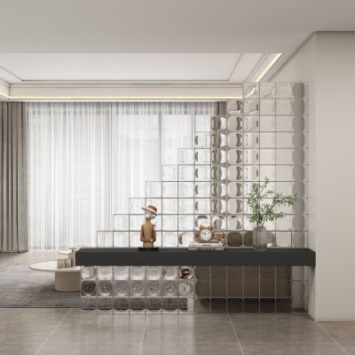 现代玄关过道 隔断