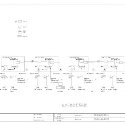 某高速公路服务区监控系统改造工程CAD