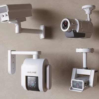 现代监控摄像头 监控器 监控设备 红外摄像头 安防监控探头