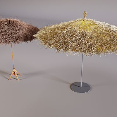 茅草遮阳棚 草绷子 干草枯草 茅草稻草草垛 茅草屋顶 茅草顶