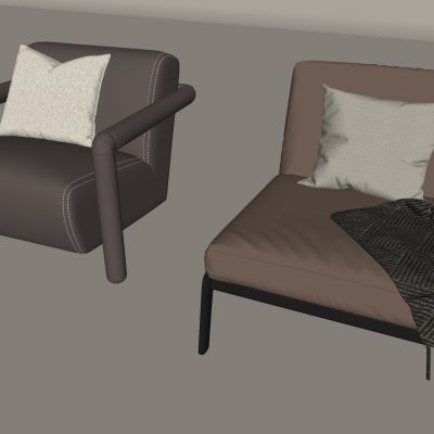 北欧复古单人沙发 阳台休闲懒人沙发 铁艺沙发椅 意式有无扶手沙发椅