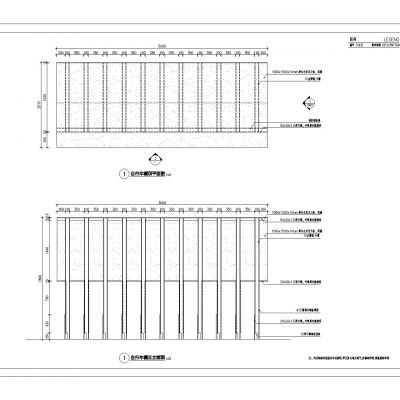 非机动车自行车雨棚cad施工图