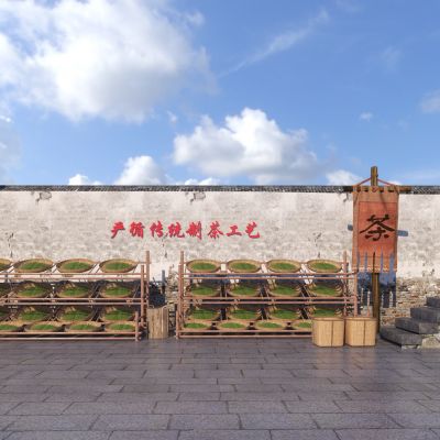 新中式乡村庭院小品