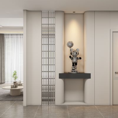 现代玄关过道 隔断