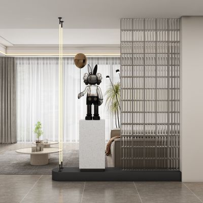 现代玄关过道 隔断