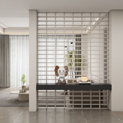 现代玄关过道 隔断