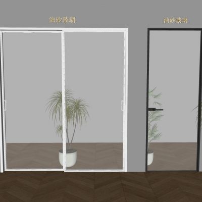 油砂玻璃单开门 卫生间油砂玻璃平开门 油砂玻璃推拉门 阳台厨房油砂玻璃移门