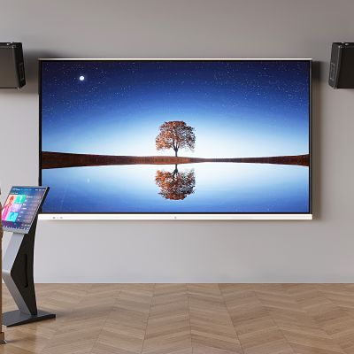 现代液晶显示屏 KTV点歌机 麦克风支架话筒 点唱机 壁挂音响