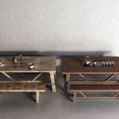 现代筷子 牛肉面 餐桌 长凳 长凳