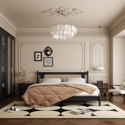   法式中古风卧室 主卧室
