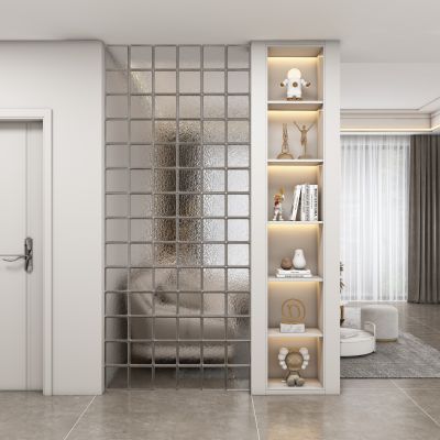 现代玄关过道 隔断