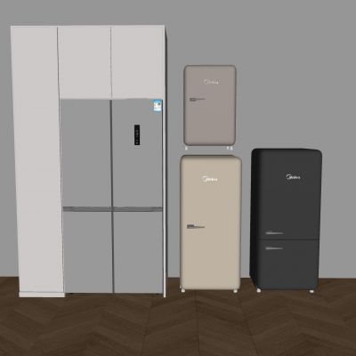 现代冰箱冰柜 迷你冰箱冷藏柜 零嵌入冰箱柜