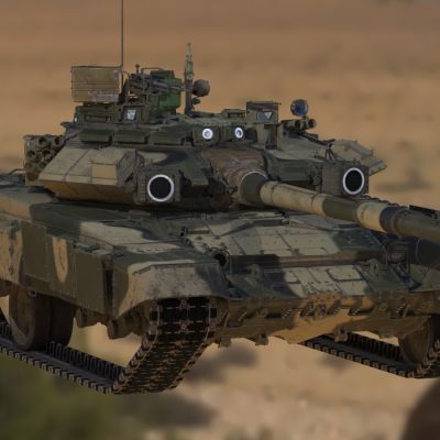 俄罗斯钢铁巨兽T90A主战坦克