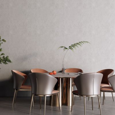 现代大理石餐桌 雕塑