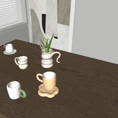 复古马克杯水杯 马卡龙叠叠杯 几何陶瓷杯子 咖啡杯 情侣杯子