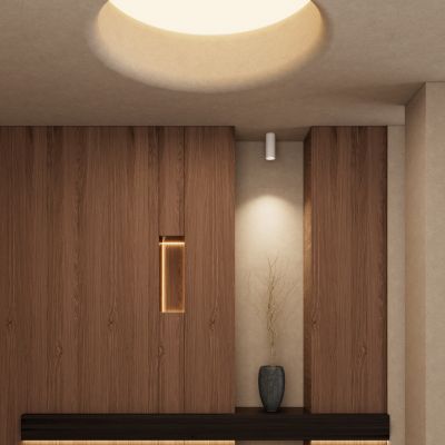 北欧 奶油 轻奢风 原木 小洞天 岩板 入户隔断 玄关