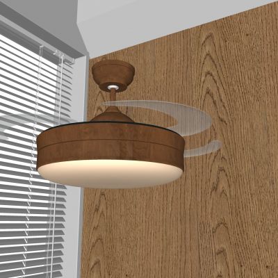 中古风风扇灯 超薄隐形风扇灯 新中式静音吊扇灯 复古风扇吊灯