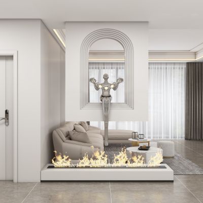 现代玄关过道 隔断