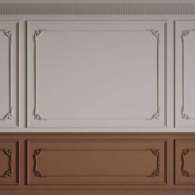 法式背景墙 法式护墙板 法式雕花线条