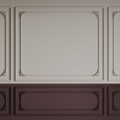 法式背景墙 法式护墙板 法式雕花线条