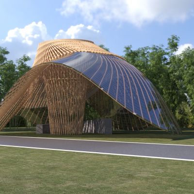 现代竹艺凉亭 异形凉亭