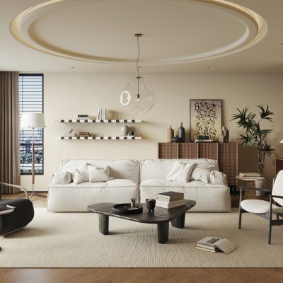 侘寂中古风客厅