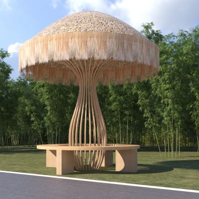 现代竹艺凉亭